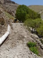 پروژه خط انتقال آب چهار چشمه شهرستان صحنه وارد مدار بهره برداری شد