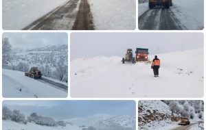 بیش از ۶ هزار کیلومتر عملیات برف‌روبی در محورهای مواصلاتی استان کرمانشاه