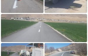 🔹️خط‌کشی راه روستایی بزمیرآباد و روستای الیاسی محمود، باتوجه‌ به نقش خطوط ترافیکی در ارتقای ضریب ایمنی و کاهش تصادفات جاده‌ای توسط اکیپ ایمنی راه ها
