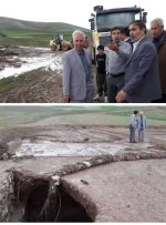 بازدید از محورهای روستایی که تحت تاثیر سیلاب