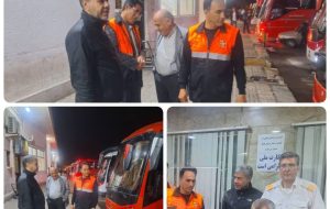 بازدید و نظارت شبانه روزی از پایانه مسافربری