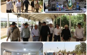  بازدید میدانی استاندار کرمانشاه از پایانه مرزی خسروی و بررسی روند آماده‌سازی زیرساخت‌ها برای اربعین حسینی