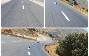 🔷 به منظور افزایش ایمنی تردد در بزرگراه کربلا محور بالاطاق به سرمیل عملیات خط کشی در این جاده انجام شد.