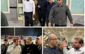 ‍ 🔹 بازدید استاندار کرمانشاه از مرز بین‌المللی خسروی با همراهی مدیرکل حمل‌ونقل جاده‌ای استان