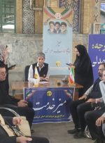 برپایی میز خدمت شرکت توزیع نیروی برق استان کرمانشاه در محل برگزاری نماز جمعه